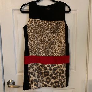 Vintage Leopard Dress Size Small